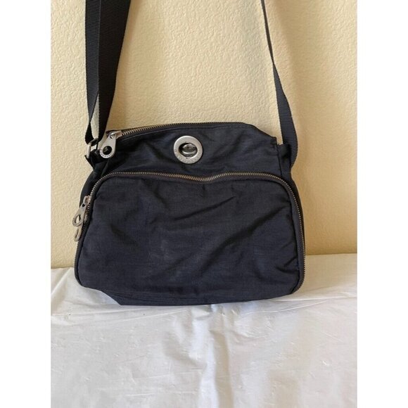 Baggalini Purse black Small Multiple Zip Pockets Shoulder Bag  organizer - Picture 1 of 12